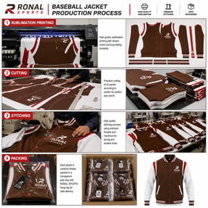 Custom Baseball Letterman Varsity <b>Jacket</b> for <b>Men</b> Wool Body Genuine Leather Sleeves College <b>Jacket</b> With Embroidered Logo 2026 - Product Image 5