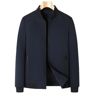 Chaquetas Bomber de Invierno para Hombre, Estilo Urbano, Color Negro, de Alta Calidad, Talla Grande, Impermeables, con Cierre, Ecológicas, para Estudiantes Universitarios - Product Image 1
