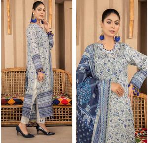 2025 césped y algodón Shalwar Kameez con adorno de costura en diferentes diseños hermosa colección para el verano - Product Image 3