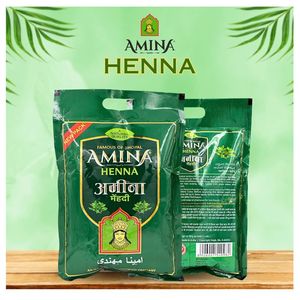 Poudre de Henné Pure Amina Naturelle pour la Coloration des Cheveux et la Peinture Corporelle |   Henné sans produits chimiques à base de plantes pour enfants - Product Image 3