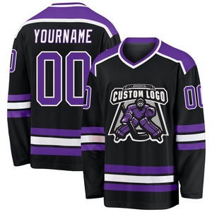 Jersey de Hockey Personalizado Negro y Verde Azulado para la Industria de Fabricación Directa al por Mayor - Product Image 3
