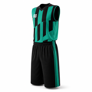 ชุดเสื้อและกางเกงบาสเก็ตบอลแบบสั่งทำพิเศษสำหรับทีมชายและเยาวชน - Product Image 3