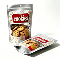 Sachets Doypack en plastique personnalisés avec vernis UV sélectif, refermables, pour biscuits et emballage de produits, avec fermeture à glissière