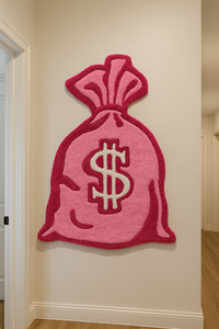 dollar Shapes Contemporary Irregular Abstract Shape Hand Tufted Wool Rug Modern Custom Designer Area <b>Carpet</b> in India for Home - Product Image 1