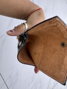 Western Style Cowhide <b>Leather</b> Wristlet Coin Purse for Women New Hand <b>Tooled</b> Carving Multi-Use Mini Wallet with Gift Features - Product Image 6