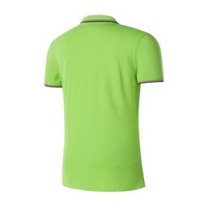 เสื้อเชิ้ตแขนสั้นผู้ชาย สีเขียว ผ้าปิเก้ ทรงปกติ แต่งขอบตัดกัน สไตล์ลำลอง ผ้าฝ้าย 100% ระบายอากาศได้ดี ดีไซน์โอเวอร์ไซส์ - Product Image 2