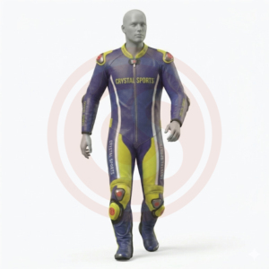 Traje de Motociclismo Deportivo Personalizado Crystal Sports, Impermeable, con Certificación CE, de Cuero Vacuno, para Hombre y Mujer, Personalizable - Product Image 5