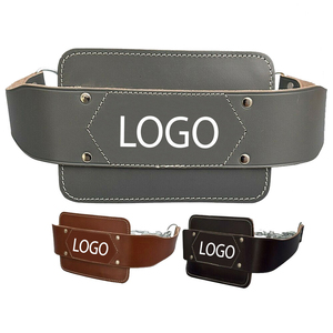 100% Original Leather Adjustable Dipping Belt with Buckle Closure Heavy Duty <b>Back</b> <b>Support</b> for Fitness Weight Leather Dip Belt - Product Image 5