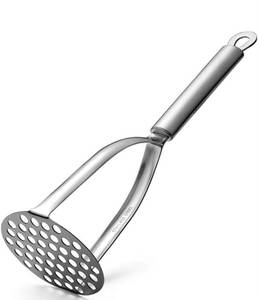 Écrase-pommes manuel robuste en acier inoxydable 304 avec coupe-frites pour l'ail et les carottes, compatible lave-vaisselle, outil de cuisine - Product Image 3
