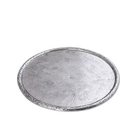 Plateau de service rectangulaire décoratif en aluminium de qualité export, personnalisable, style Art Déco, pour la maison, l'hôtellerie et Diwali