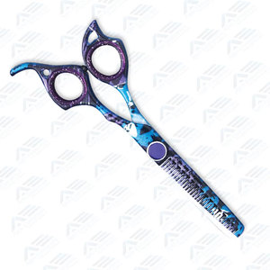 Nouvel arrivage : Ciseaux de coiffure professionnels en acier de qualité pour la coupe et l'éclaircissement des cheveux – Instruments de coiffure et de soin capillaire - Product Image 6