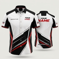 Maillot de course ODM Sublimation Pit Crew, dernier design, vêtements de course moto et automobile, chemises de travail pour le sport automobile, chemises de course F1