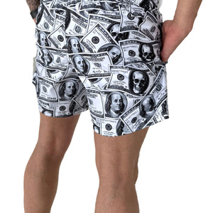 Custom <b>Men's</b> Dollar Print Swim Shorts Quick Dry Beach Board Shorts Graphic Money Print Swim <b>Trunks</b> OEM ODM Swimwear - Product Image 2