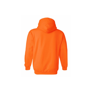 Sweat-shirt à capuche orange pour homme, coupe classique, en molleton de coton, pull décontracté avec poche avant, vêtement d'automne - Product Image 3