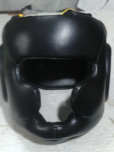 Leather Breathable Protective <b>Boxing</b> & Kickboxing Training Head Guard for Gym and Sparring - Product Image 2