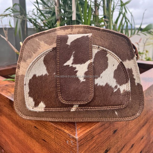 Nuevo bolso cruzado de cuero genuino de piel de vaca con pelo Real con estilo occidental, bolsos de hombro de diseñador de lujo hechos a mano para mujer bohemios - Product Image 4