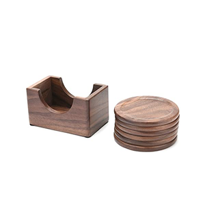 Posavasos de Madera Hexagonal, Porta Botellas de Vino, Estilo Rústico, Nuevo Diseño - Product Image 5