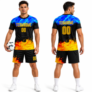เสื้อฟุตบอลแบบกำหนดเอง ชุดทีมฟุตบอล ชุดกีฬา ผู้ผลิต OEM ODM ชุดแข่งขันสโมสรแบบสั่งทำพิเศษ ผู้จัดจำหน่ายเครื่องแต่งกาย - Product Image 1