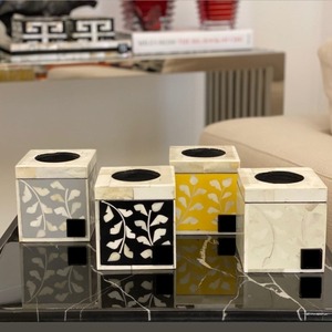 Brûleur à Bakhoor en nacre incrustée, Mabkhara arabe, porte-encens en bois fait main avec boîte de rangement - Product Image 4