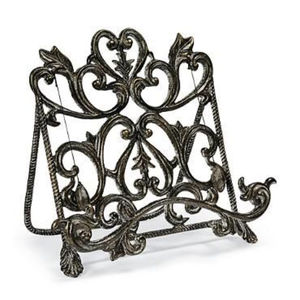 Support de livre en fer forgé de style royal, couleur blanche, pour la décoration de la maison, du bureau ou du salon - Product Image 6