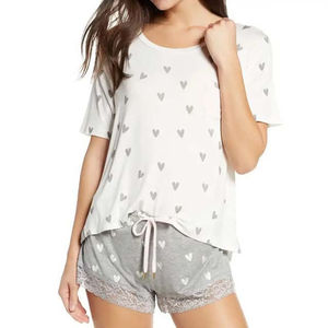 Ensemble décontracté de haute qualité pour femmes, t-shirt en coton et short, best-seller de l'été, ensemble deux pièces pour femmes à prix avantageux, ensembles de shorts - Product Image 1