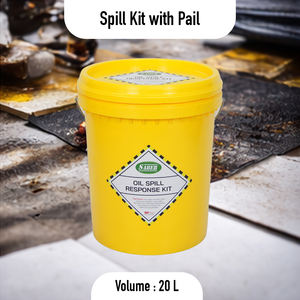 Cubo Absorbente Impermeable de 20L para Derrames de Aceite, Kit de Respuesta a Emergencias, Solución Industrial para Derrames de Aceite y Combustible - Product Image 2