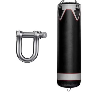 Saco de Boxeo Profesional de Alta Resistencia con Cubierta de Cuero y Relleno de Arena, Altura Ajustable para Entrenamiento de Boxeo Masculino - Product Image 3