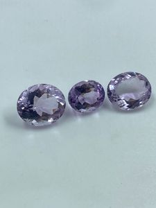 พลอยอเมทิสต์ธรรมชาติทรงรีขนาด 10.54 กะรัต 8x10, 10x12 มม. คุณภาพสูงสำหรับทำเครื่องประดับ - Product Image 3