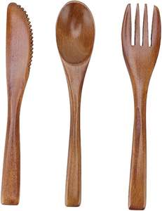 ชุดส้อมไม้สำหรับเสิร์ฟผลไม้  โลโก้สั่งทำได้  คุณภาพสูงสุด 100%  ผลิตจากไม้กระถินเทศธรรมชาติ  รับผลิตตามสั่ง - Product Image 5