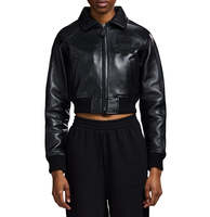 Vestes d'hiver matelassées en cuir véritable Avirex sur mesure pour hommes grandes tailles, logo frontal, imperméables, respirantes, réversibles, épaisses