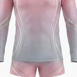 ชุดยูนิฟอร์มเชียร์ลีดเดอร์ผ้าโพลีเอสเตอร์พิมพ์ลายประสิทธิภาพสูง เสื้อแขนยาว กางเกงขาสั้น ชุดฝึกซ้อมและแข่งขันระดับมืออาชีพ - Product Image 2