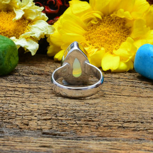 Milky <b>Opal</b> Gemstone <b>Ring</b> 925 <b>Silver</b> Handmade Jewelry Dainty <b>Opal</b> <b>Ring</b> for Women - Product Image 3