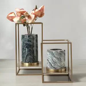 Luxury <b>White</b> Marble Hand Carved Eco-Friendly Durable Traditional Flower Pots and <b>Vases</b> for Indoor/Outdoor and Garden Use - Product Image 1