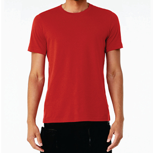 เสื้อยืดผู้ชายสีดำผ้าฝ้ายเรียบ แขนสั้น คอกลม ทรงปกติ สวมใส่สบาย - Product Image 6