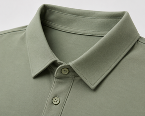 Polo en coton uni pour homme, manches courtes, col classique, décontracté, coupe ajustée, tricoté, logo personnalisé, OEM ODM, vente en gros - Product Image 1