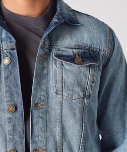 Veste en jean premium pour homme – Veste en jean élégante pour homme avec boutons classiques sur le devant, coupe confortable et style polyvalent pour tous les jours - Product Image 5