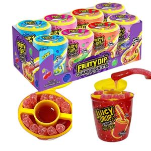Penjualan langsung dari pabrik permen karet stik Chewy populer TikTok buah <span class=keywords><strong>Juicy</strong></span> Jelly asam gusi 65g - Product Image 1