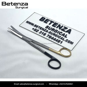 Tijeras para amígdalas PRINCE curvadas de 17 cm, de carburo de tungsteno, juego de instrumentos manuales para cirugía plástica - Product Image 2