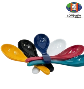 Cuillère à soupe asiatique en plastique PET LONGNEW |   Vaisselle personnalisée écologique et colorée - Product Image 4