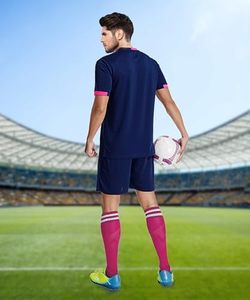 Soccer Uniform <b>Socks</b> for Youth Custom Breathable Quick Dry <b>Polyester</b> Low MOQ Custom OEM Service Latest Style Men Soccer Uniform - Product Image 4