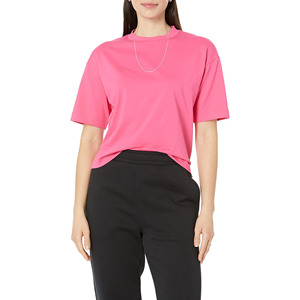 Camisetas Personalizadas con Logotipo, 65% Poliéster, 35% Algodón, Bordado, Cuello Redondo, Diseño Deportivo, Camisetas Lisas para Mujer - Product Image 1