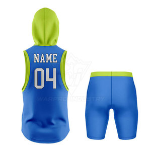Nuevo y Elegante Uniforme Personalizado 7V7, Tejido de Malla 100% Poliéster, Transpirable, Elástico y que Absorbe la Humedad, Sin Mangas y con Capucha - Product Image 2