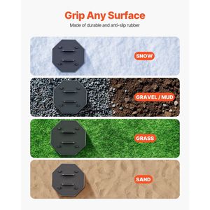 4ชิ้นแผ่นยาง RV ปรับระดับกรรไกร5000ปอนด์และแจ็คเทรลเลอร์อะไหล่และอุปกรณ์เสริมที่จำเป็นสำหรับรถ RV - Product Image 4