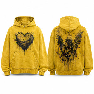 Sudadera con Capucha Oversize Unisex, 100% Algodón Orgánico, Felpa Ecológica, Diseño con Bolsillo Frontal, Acabado Lavado, Ideal para Verano - Product Image 4