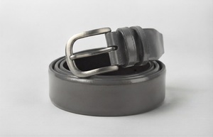 Ceinture habillée pour homme en cuir de veau pleine fleur, écologique, légère, durable et haute résistance, avec boucle ardillon en acier inoxydable, modèle 2026 - Product Image 3
