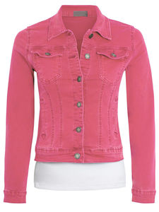 Chaqueta Vaquera con Capucha para Mujer, Hecha a Medida, Tejido Transpirable, MOQ Bajo, Servicios OEM, Tallas Personalizadas Disponibles - Product Image 2