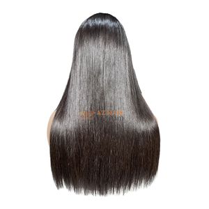 Pelucas de Cabello Natural Vietnamita de Alta Calidad, Lisas como un Espejo, con Encaje Suizo 2x6, Sin Pegamento, Tamaño de Gorra Personalizable - Product Image 3