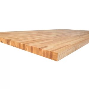 Plan de travail en bois massif de caoutchouc, panneau <span class=keywords><strong>collé</strong></span>, bloc de boucher, plateau de table à jointures collées, pour cuisine, direct usine - Product Image 3