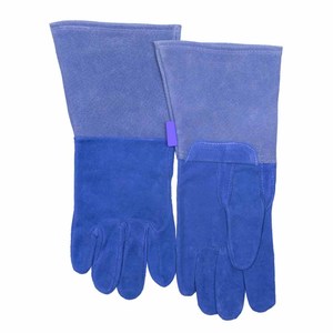 Gants de soudage TIG en cuir de vachette pleine fleur, haute qualité, résistants à l'abrasion et à la chaleur, pour la lutte contre les incendies, la boulangerie et le barbecue - Product Image 2
