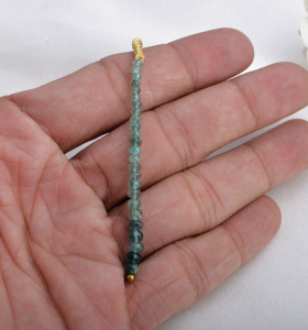 Zambian มรกตลูกปัดพู่เรียบอัญมณีธรรมชาติสำหรับการทำเครื่องประดับที่ดี - Product Image 6